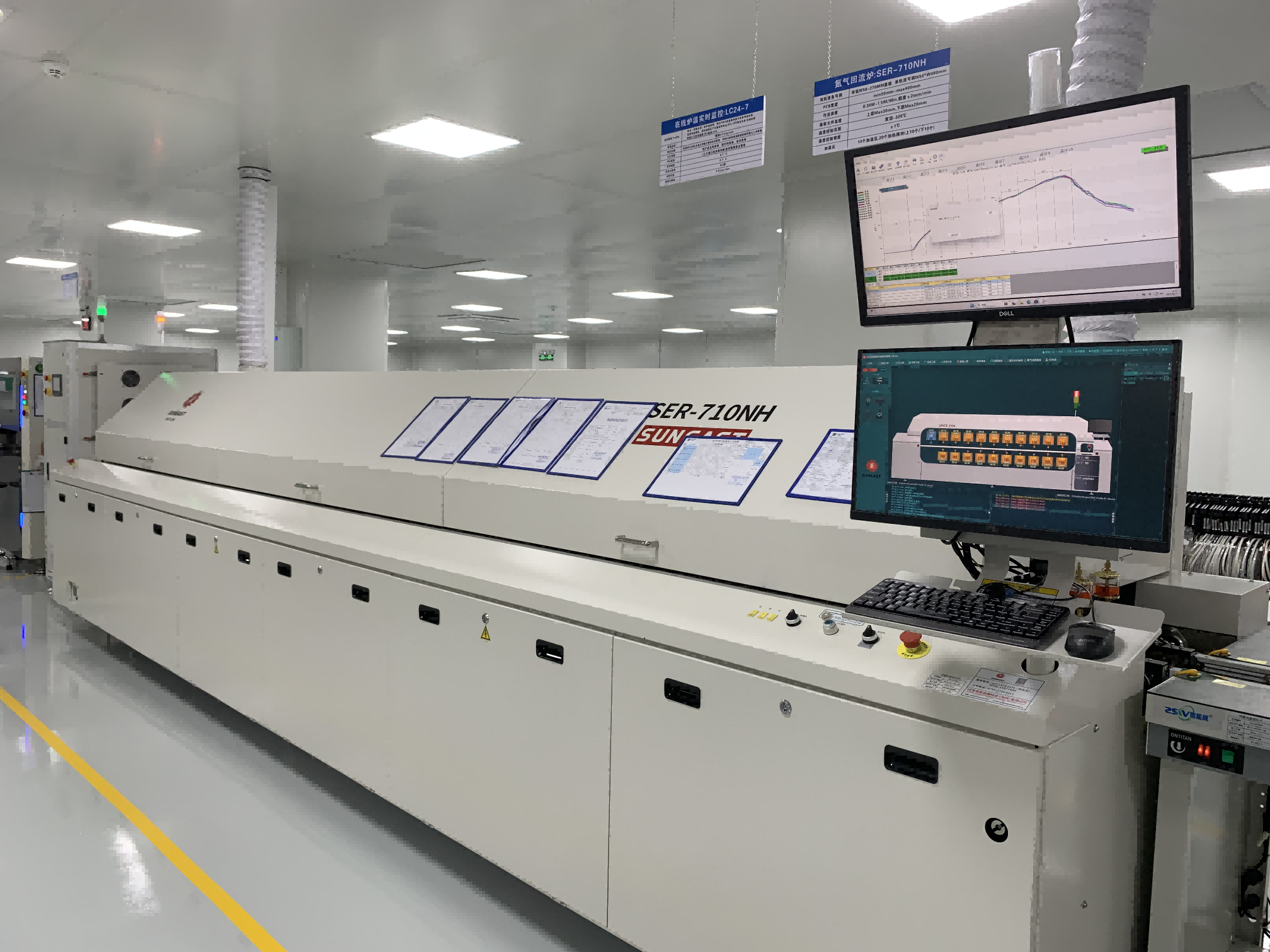 Nitrogen reflow soldering oven
